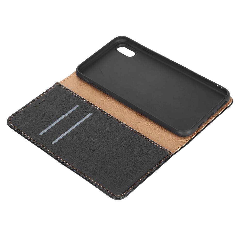 Pu Leather Flip Wallet For Iphone Xs Max, Shockproof & Card Slot Black 3051333255602