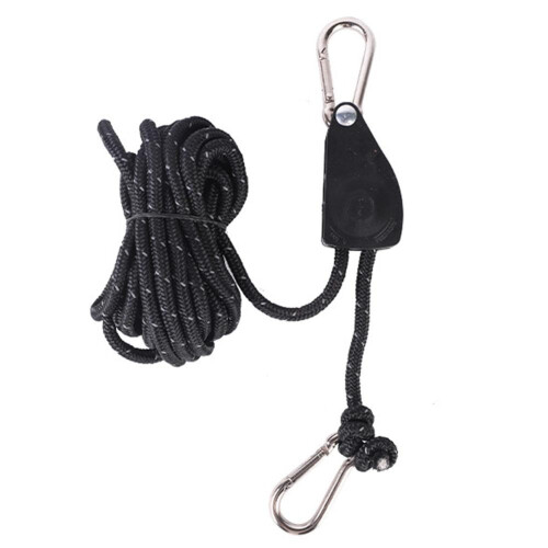 Outdoor Climbing Rope With Ratchet Roller Adjustable 4Meter