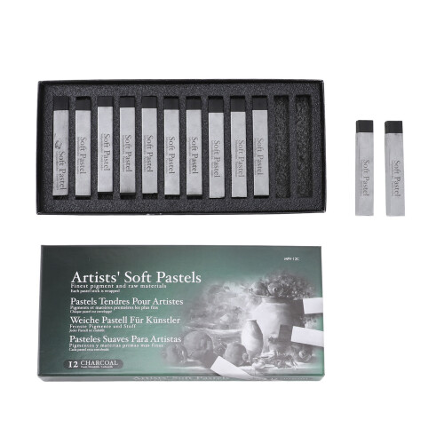 12 Pieces Square Soft Pastels Art Drawing Painting 2