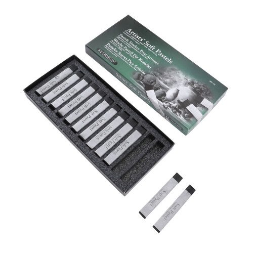 12 Pieces Square Soft Pastels Art Drawing Painting 1