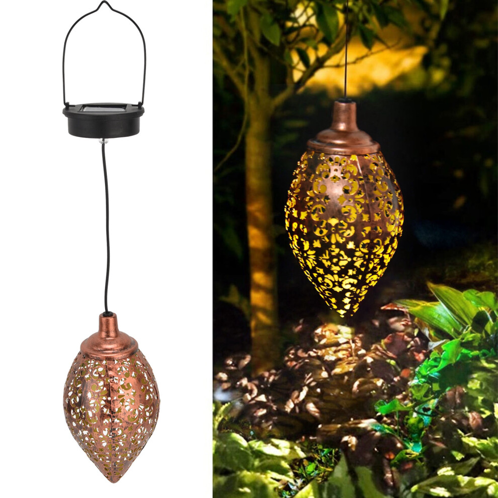 Solar-Powered Retro Chandelier: Iron Waterproof Outdoor Garden Light-image-OPC-PJBY8R5-NEW