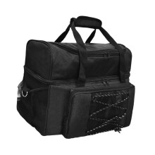 Bowling Ball Bag, Bowling Tote Bag, Sturdy Professional 2 Ball Bowling Bag, Bowling Bag for Outdoor Sports Travel Black