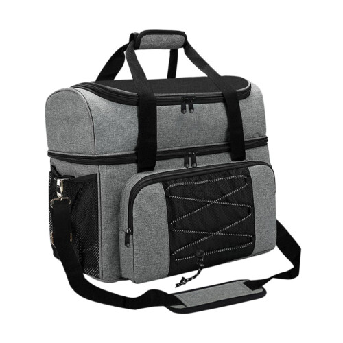 Bowling Ball Bag 2-Ball Grey Tote