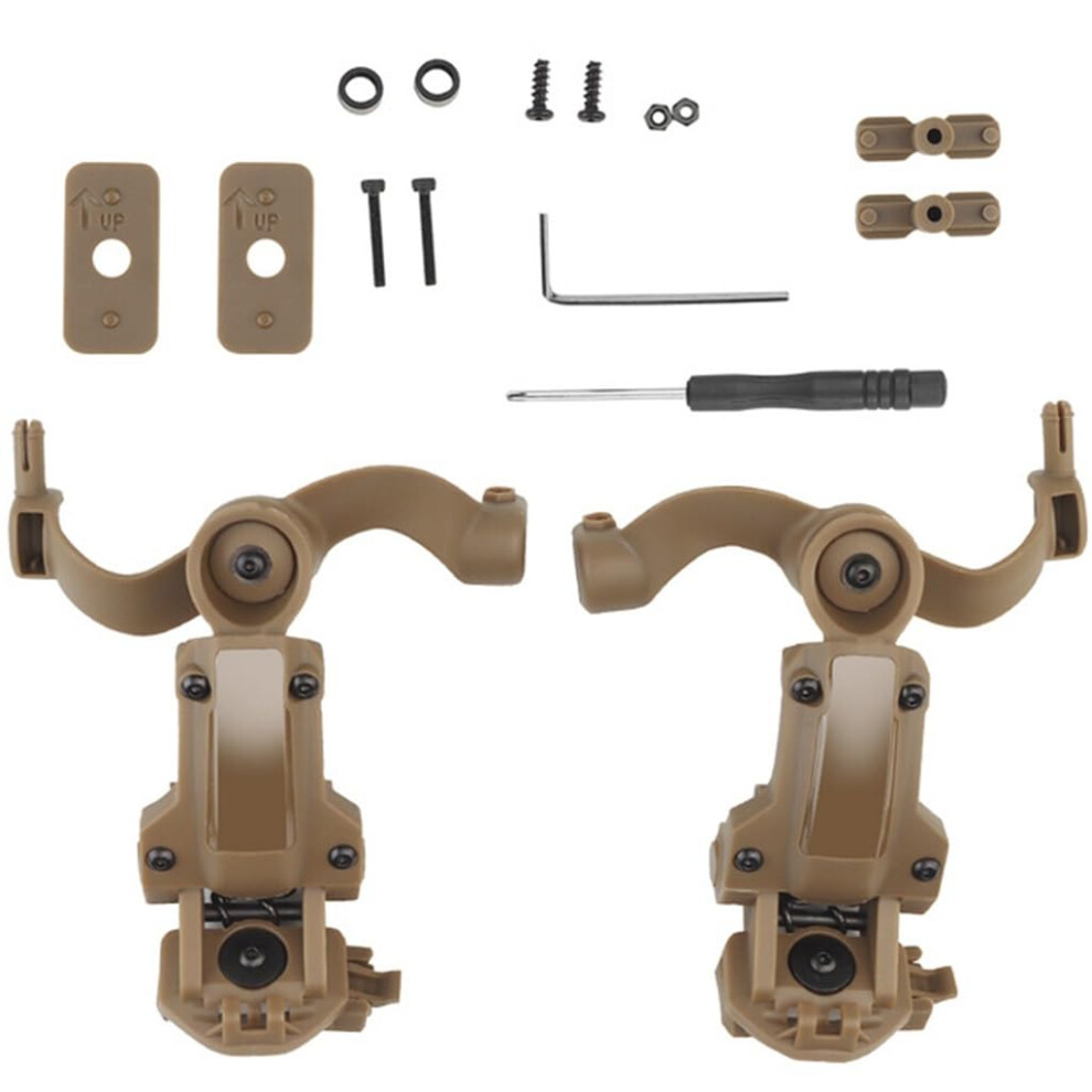 Military Tactical Headset Brackets Mounted Rapid Action Helmet Arc Rail Adapter Kit/Military Tactical Accessories (Color : T1) 6276012216171