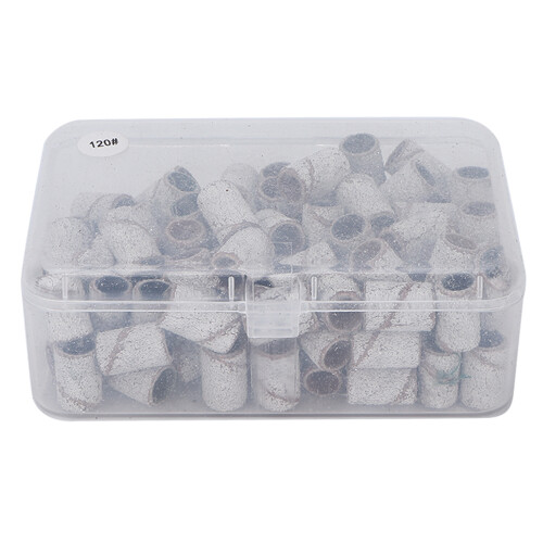 100pcs White Nail Sanding Bands, 1.3x0.8cm Nail Art Tool 1