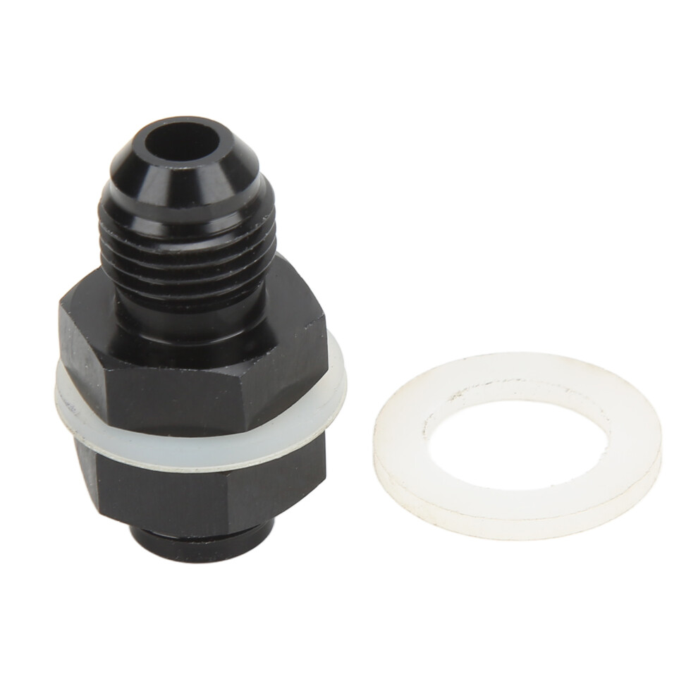 Fuel Cell Bulkhead Fitting With Ptfe Washer Black 9121376234873