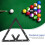 6PCS Film Paper 9/10 Balls Billiard Pendulum 12