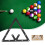 6PCS Film Paper 9/10 Balls Billiard Pendulum 10