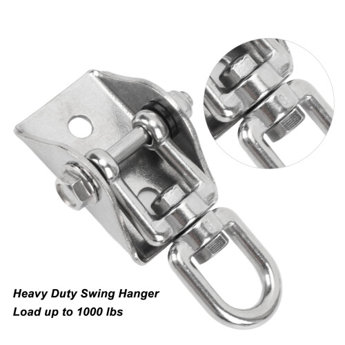 Support pivotant à 360, 1000 lb, acier inoxydable 2