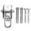 Support pivotant à 360, 1000 lb, acier inoxydable 2