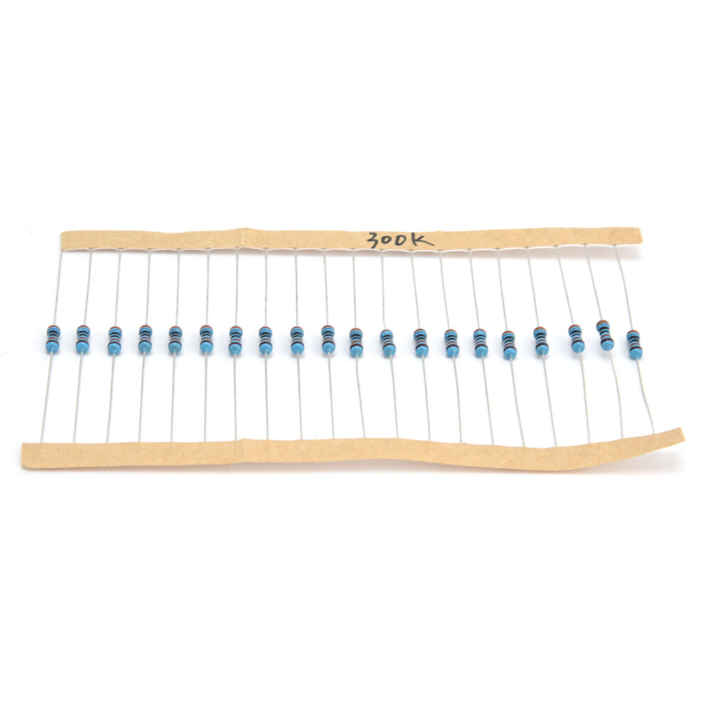 600Pcs Metal Film Resistors 10Î© To 1Mî© 1/4W 1% Assortment 7641333263576