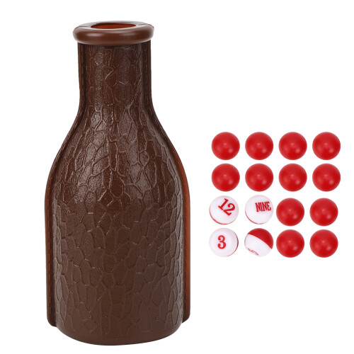 Billiard Pool Shaker Bottle with 16 Numbered Tally