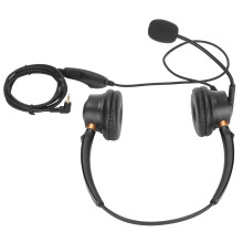 H600D-2.5-MV Casque téléphonique noir pour ligne fixe