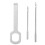 Leather Stitching Craft Tools Kit with 2 Needles, Black Thread, 134mm 9