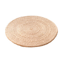 Tappetino rotondo futon di paglia, rattan, 30/35/40 cm, 1,5 cm