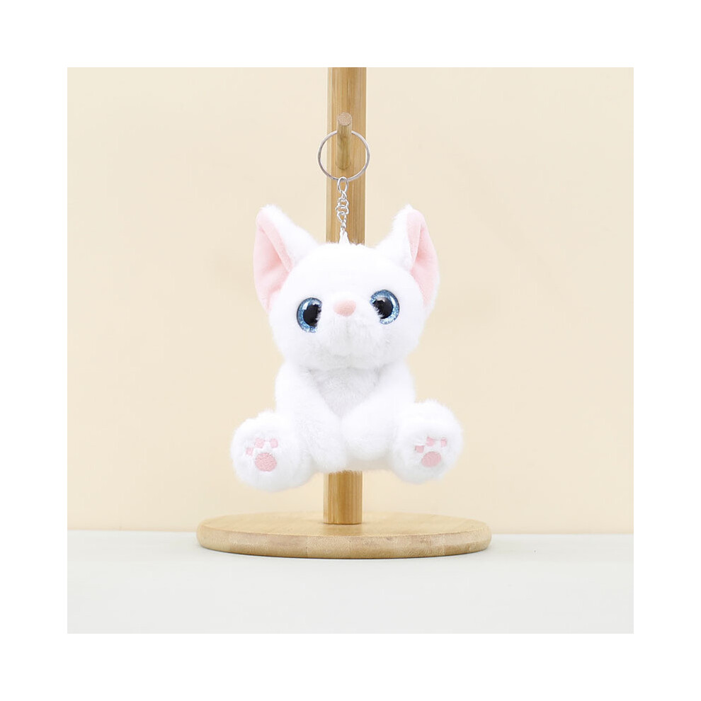 (White Cat) Cat Plush Delightful Doll Keychain Soft Cuddly Cat Toy Perfect For Accessories Bag-image-OPC-PJBYTVW-NEW