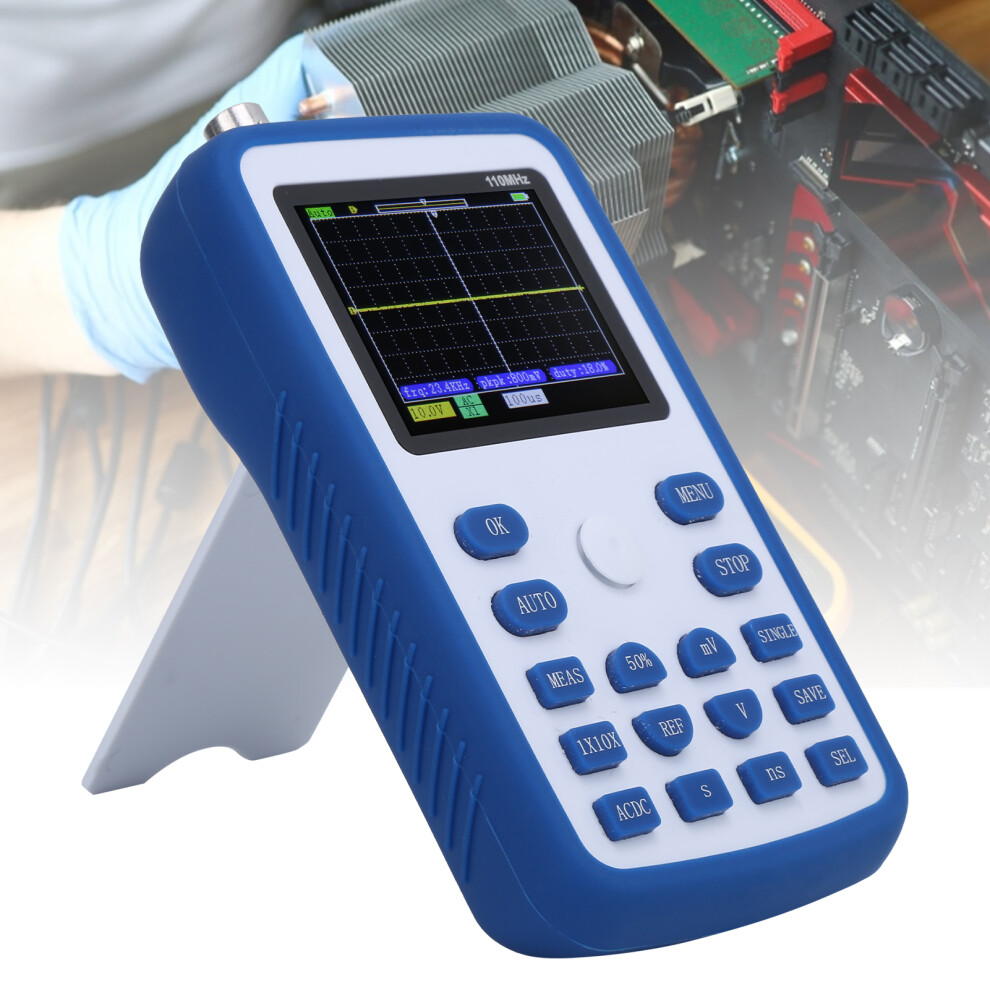 FNIRSI-1C15 110MHz Bandwidth Portable Handheld Oscilloscope, 2.4" Screen-image-OPC-PJBYXN6-NEW