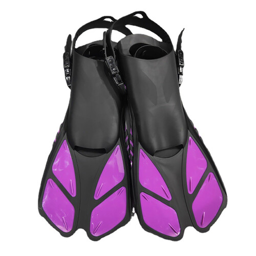 Short Diving Fins Adjustable Straps Open Heel 9902