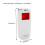 Détecteur de formaldéhyde blanc 1500mAh 53x118x21mm 9