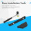 Laminate Flooring Kit: Double-Sided Rubber Hammer & Tapping Block 10