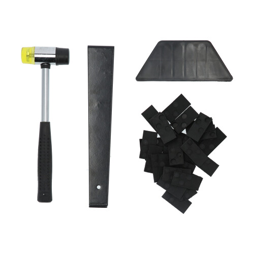 Laminate Flooring Kit: Double-Sided Rubber Hammer & Tapping Block