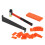 Wood Floor Installation Tools Kit, Spacers, Tapping Block, Rubber Hammer, Orange/Black/Red 15