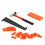 Wood Floor Installation Tools Kit, Spacers, Tapping Block, Rubber Hammer, Orange/Black/Red 12