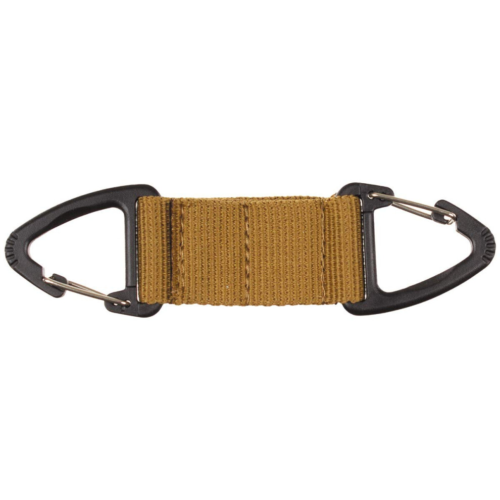 Universal Double Holder With 2 Carabiner Hooks Coyote Tan One Size 6276012216720