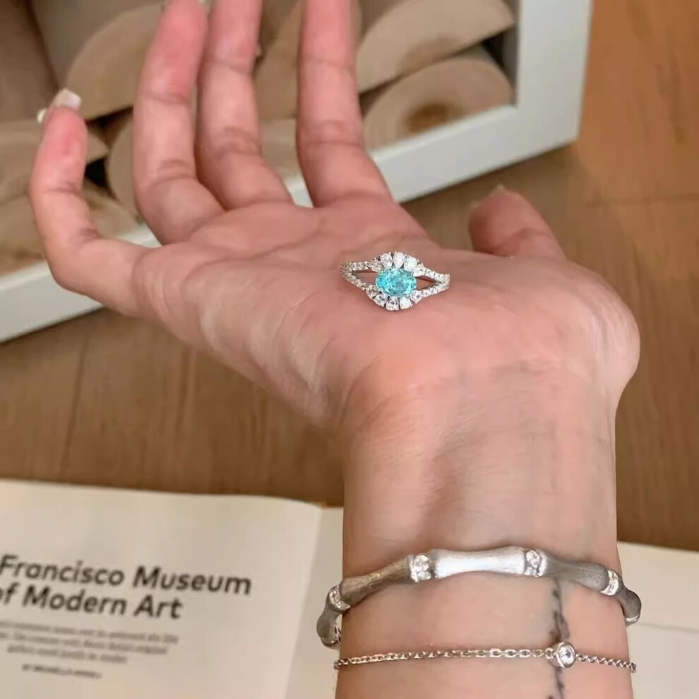 Highend Fashionable Copper Aquamarine Ring For Women With Aesthetic Minimalist-image-OPC-PJBZ6JQ-NEW