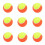 Strand Tennis Ball Soft Rubber Training 9-Piece Set 1