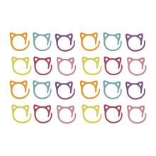 24Pcs Stitch Markers Metal Zinc Alloy Multicolor