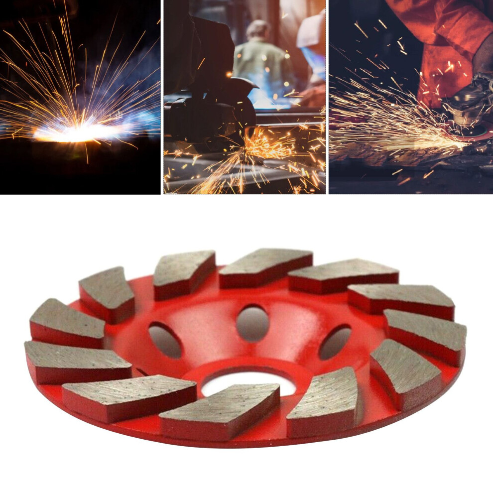 4In Diamond Grinding Wheel For Granite, Marble, Concrete, Blue/Green/Red 7621333277018