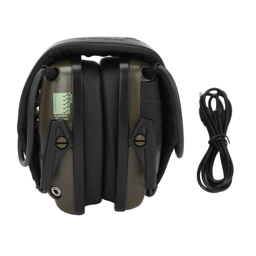 Cache-oreilles pliables verts - Réduction du bruit, 2xAAA 1