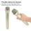 KaraokeGold Microfono scenico 2,5x23,5x4,9 cm Oro 7