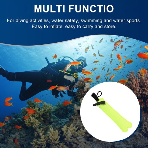 Mini boa subacquea con valvola, marcatore giallo da 1 L 2