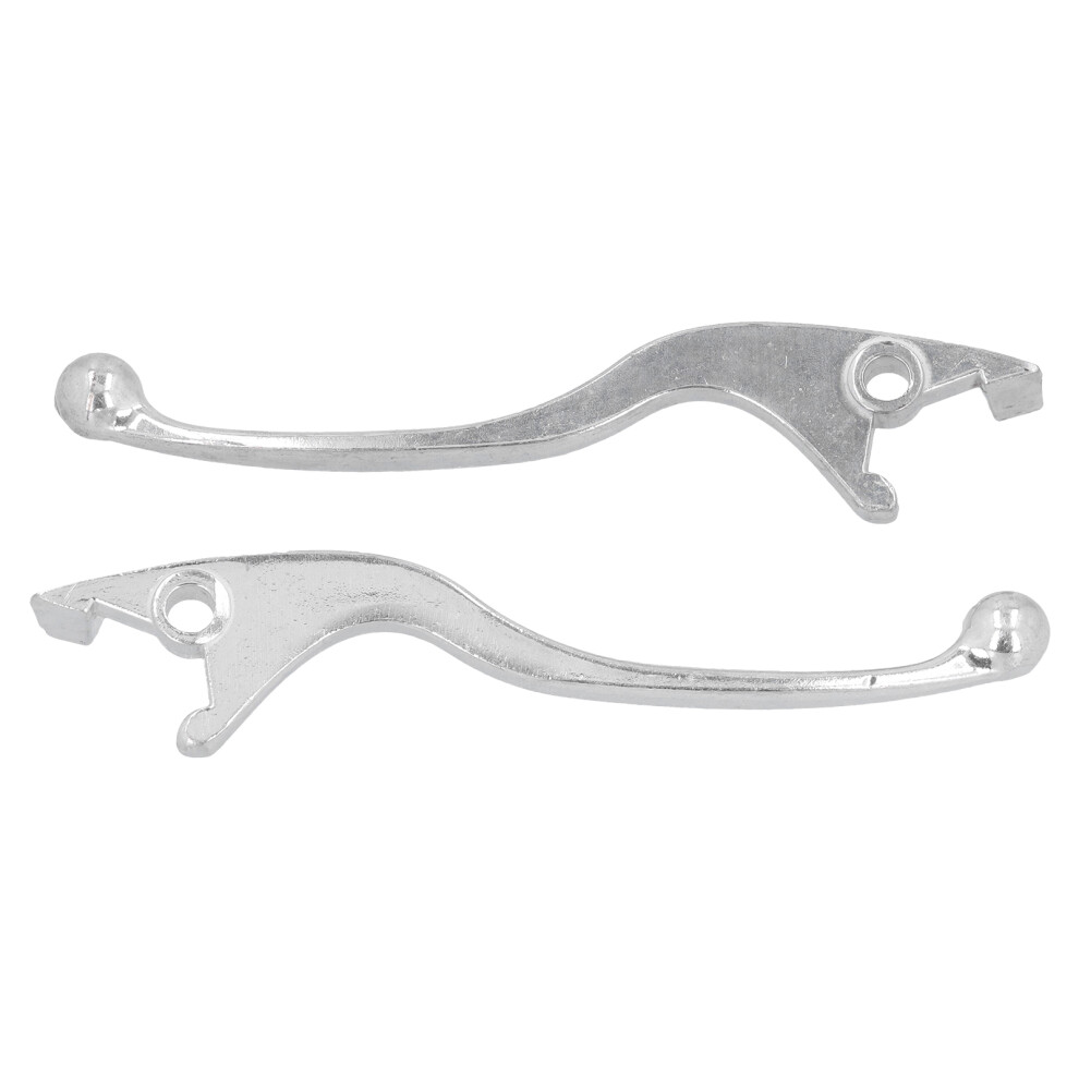 Motorcycle Atv Brake Handles Pair 0.3In Mounting Hole Replacement Levers Silver 4601333279895
