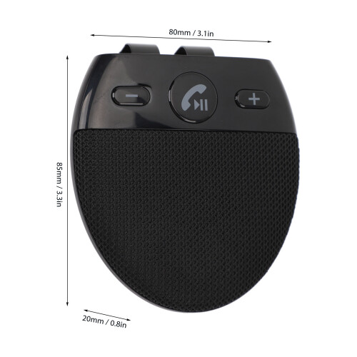 Car Bluetooth Speaker Hand-Free Visor Clip 600mAh, Bluetooth 5.0 1