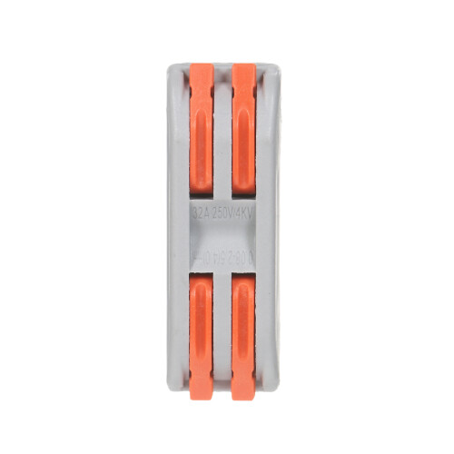 10 pièces connecteurs de fils orange 2 entrées 2 sorties 24 A 1