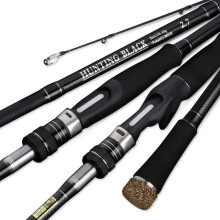 Canne  Pêche Carbon Fishing Rod 2.7 m Power 1045 g Baitcasting Rod (Yellow)
