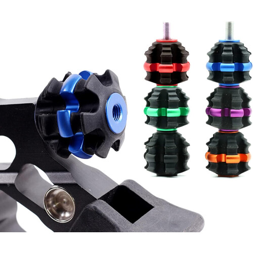 1 5 Inch Archery Bow Stabilizers Stackable Bow Absorber Recurve Bow Silencer For Compound Bow Hunting Shooting Blue 2