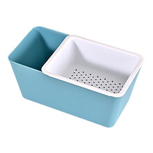 Zweischichtiger Snack-Organizer blau 200 g 175x85x100 mm