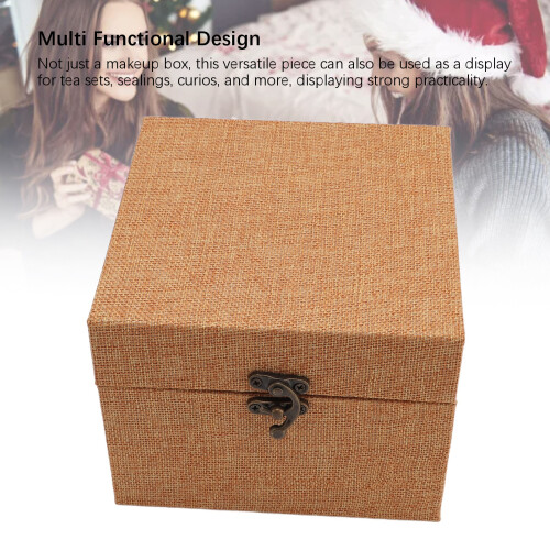 Ball Jointed Doll Head Storage Case Linen Fabric 1