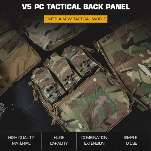 Nylon Banger Back Panel For Ferro FCPC V5 Plate Carrier MOLLE 1