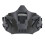 Tactical Multifunctional, Quick Foldable and Adjustable Half Mask that Can Be Used with Tactical Helmets (Color : BK) 1