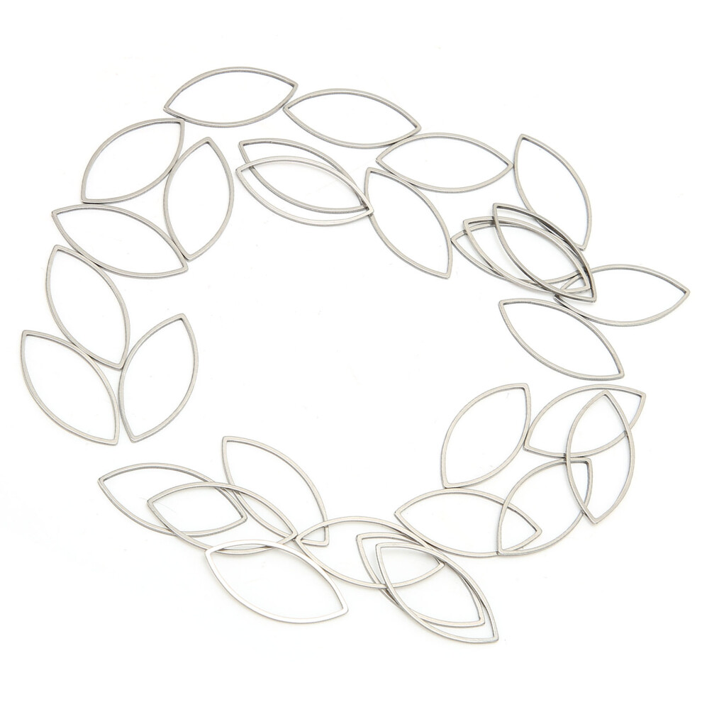 30pcs Horse Eye Shape Resin Casting Open Bezels Stainless Steel Jewelry Supplies-image-OPC-PJBZP96-NEW