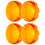 4pcs 6cm/2.36in Motorcycle Turn Signal Light Lens 6