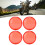 4pcs 6cm/2.36in Motorcycle Turn Signal Light Lens 12