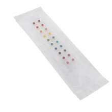 Crystal Acupuncture Ear Beads Patch, Painless, Clear Tape, 20 Sheets