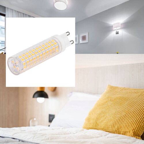 G9 Ceramic 10W Dimmable LED Bulb 1000LM 360 Lighting Cold White 2