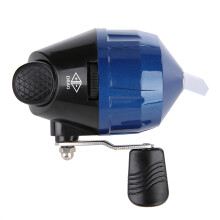 Blue Portable Spincast Reel with Slingshot & Harpoon for Adventure & Outdoors